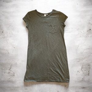 GAP Olive Green T-Shirt Dress Sz M